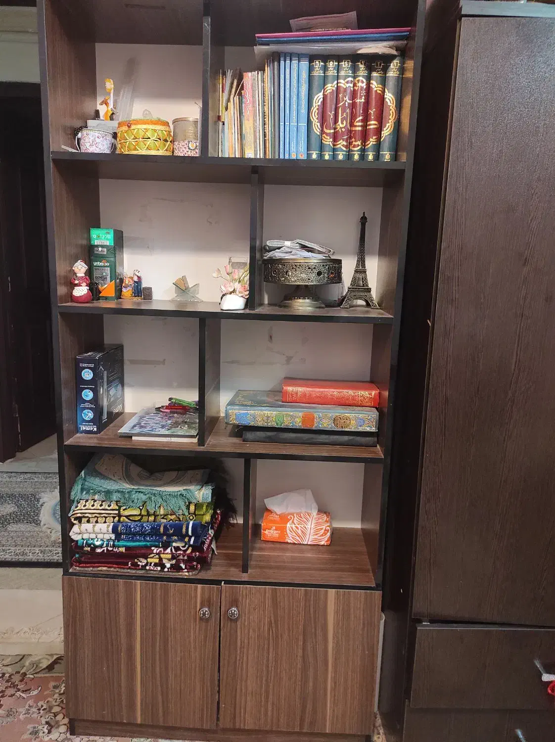 کتابخانه|کتابخانه، شلف، قفسههای دیواری|زاهدان, |دیوار