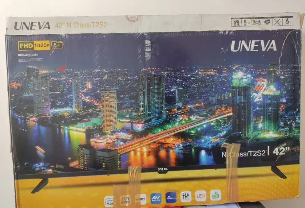 تلویزیون ال ای دی ۴۳اینج یونیوا دوگیرنده|تلویزیون و پروژکتور|اهواز, شهرک رزمندگان|دیوار