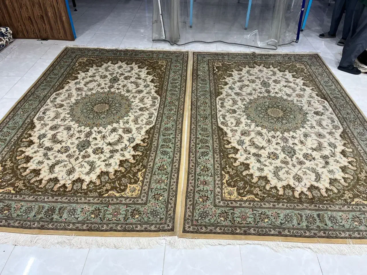 دو در سه دستباف کرک چله و گل ابریشم کاشان|فرش|تهران, اباذر|دیوار