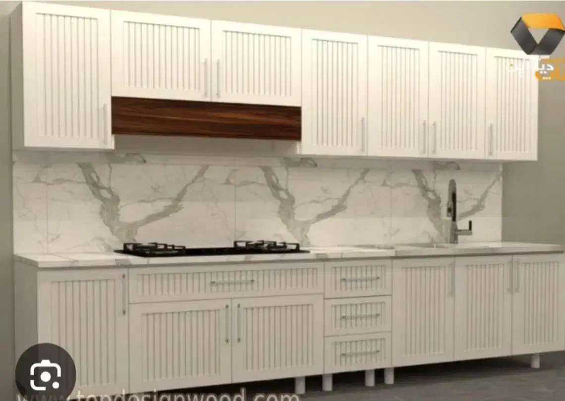 کابینت ام دی اف آشپزخانه نئوکلاسیک رنگ فیلی|مصالح و تجهیزات ساختمان|پردیس, فاز ۴|دیوار