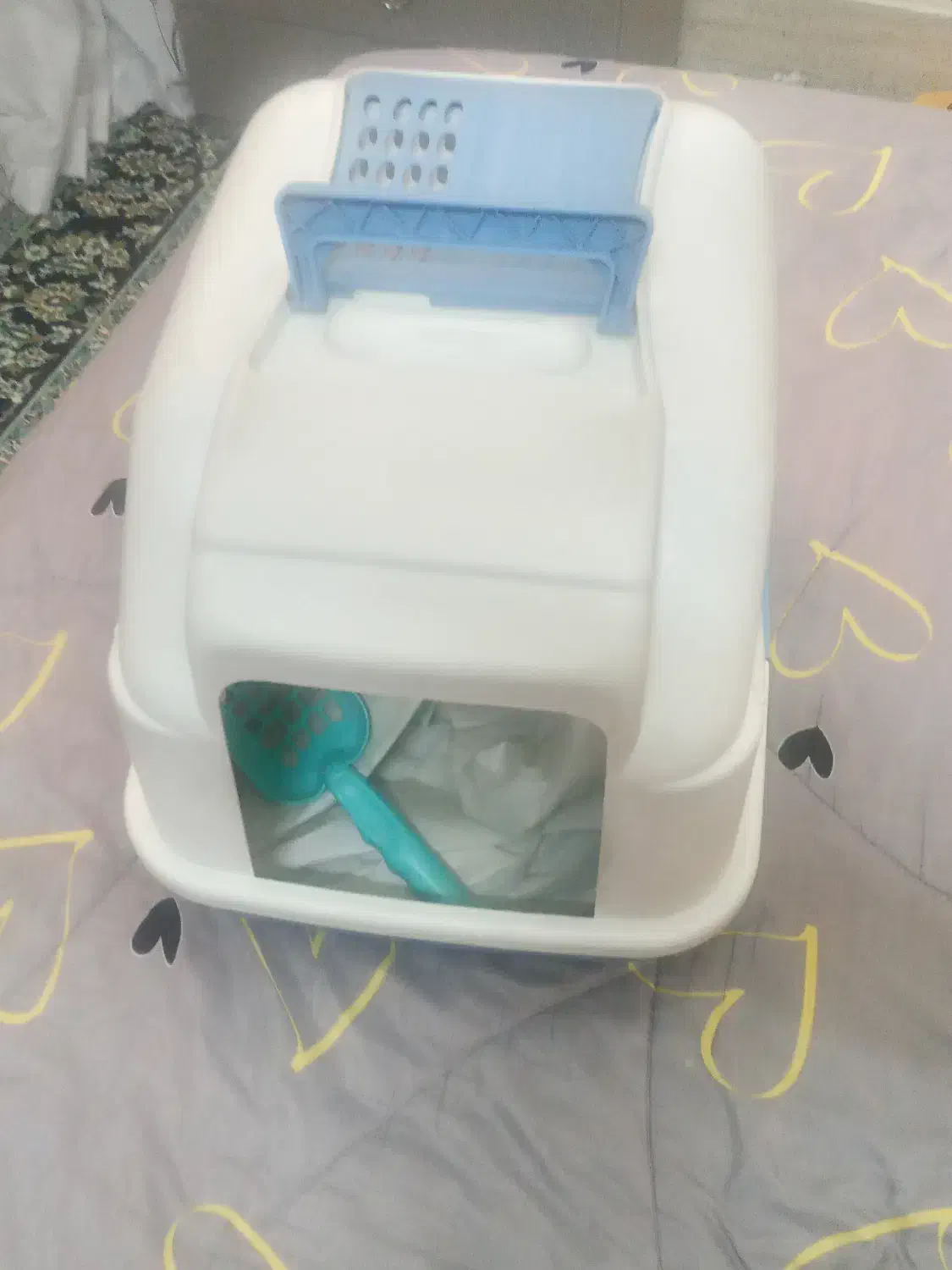 باکس خاک گربه درب دار همراه با بیلچه|لوازم جانبی حیوانات|تهران, صد دستگاه|دیوار