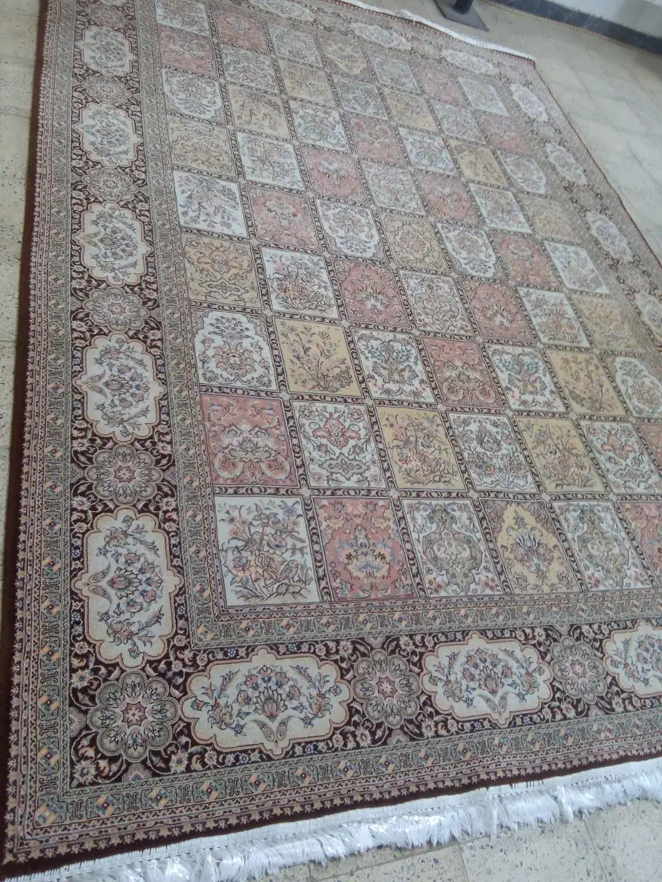 یک‌جفت«دوعدد»فرش۹متری‌درحدنو|فرش|خلخال, |دیوار