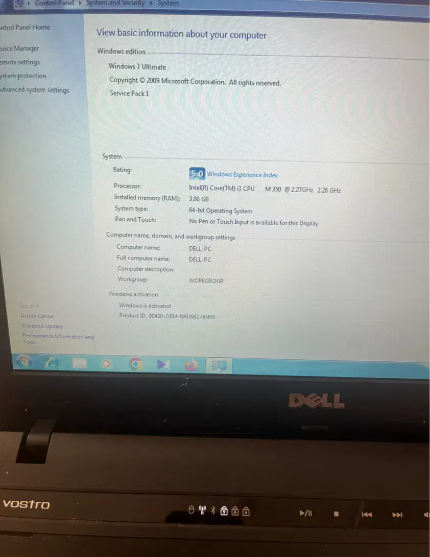 لپ تاپ دل vostro 3400 core i3|رایانه همراه|اراک, |دیوار