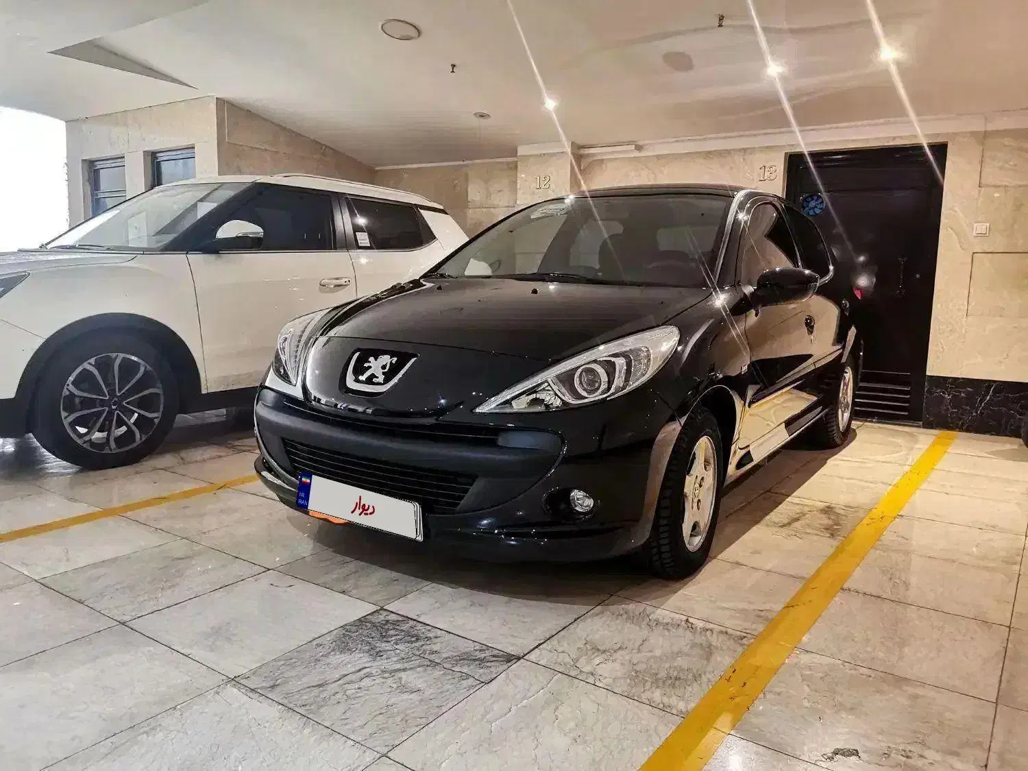 207 اتومات پاناروما 402 مشکی کم کار|خودرو سواری و وانت|اردبیل, |دیوار