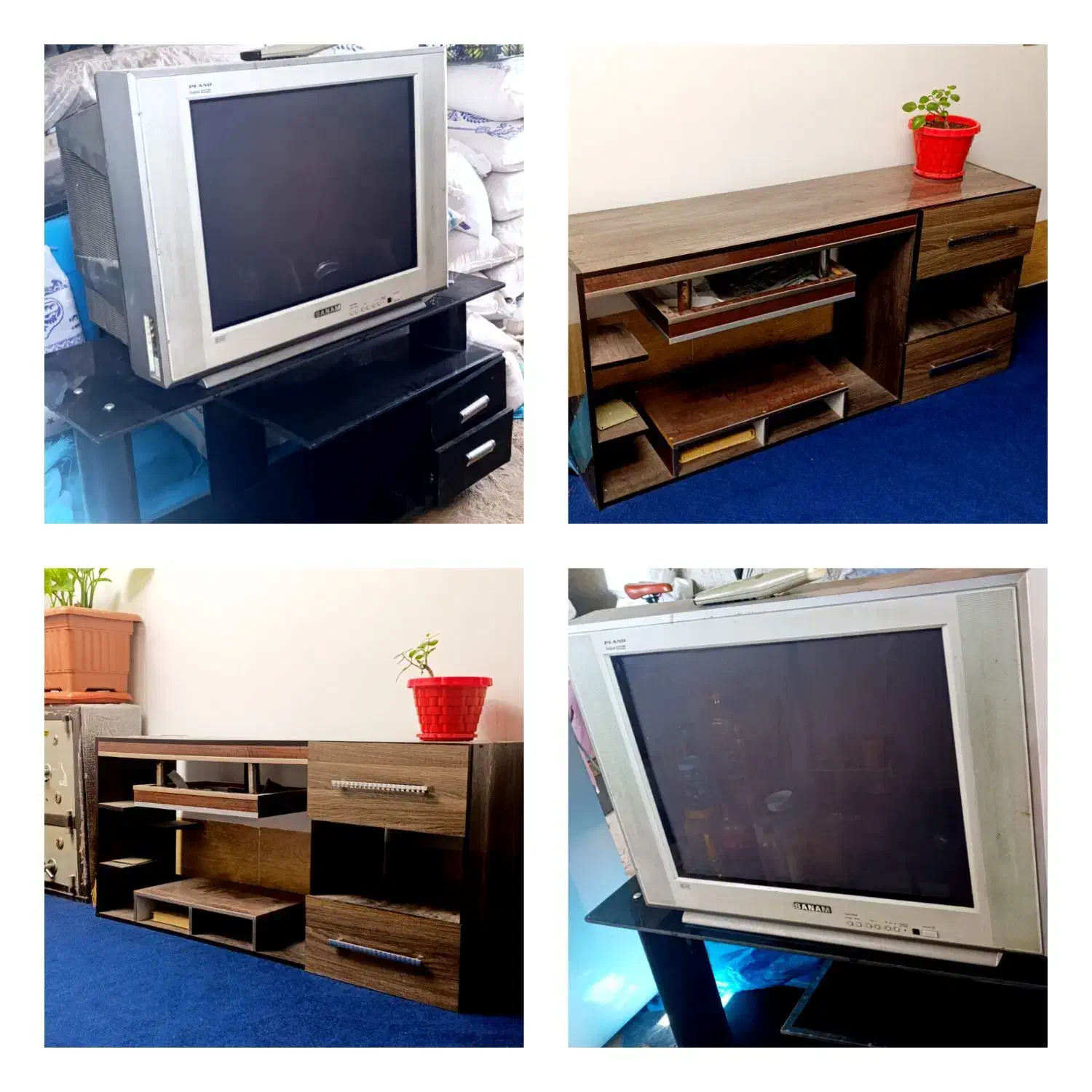 تلویزیون و زیرتلویزیونی تمیز و مرتب|تلویزیون و پروژکتور|شیراز, جوادیه|دیوار