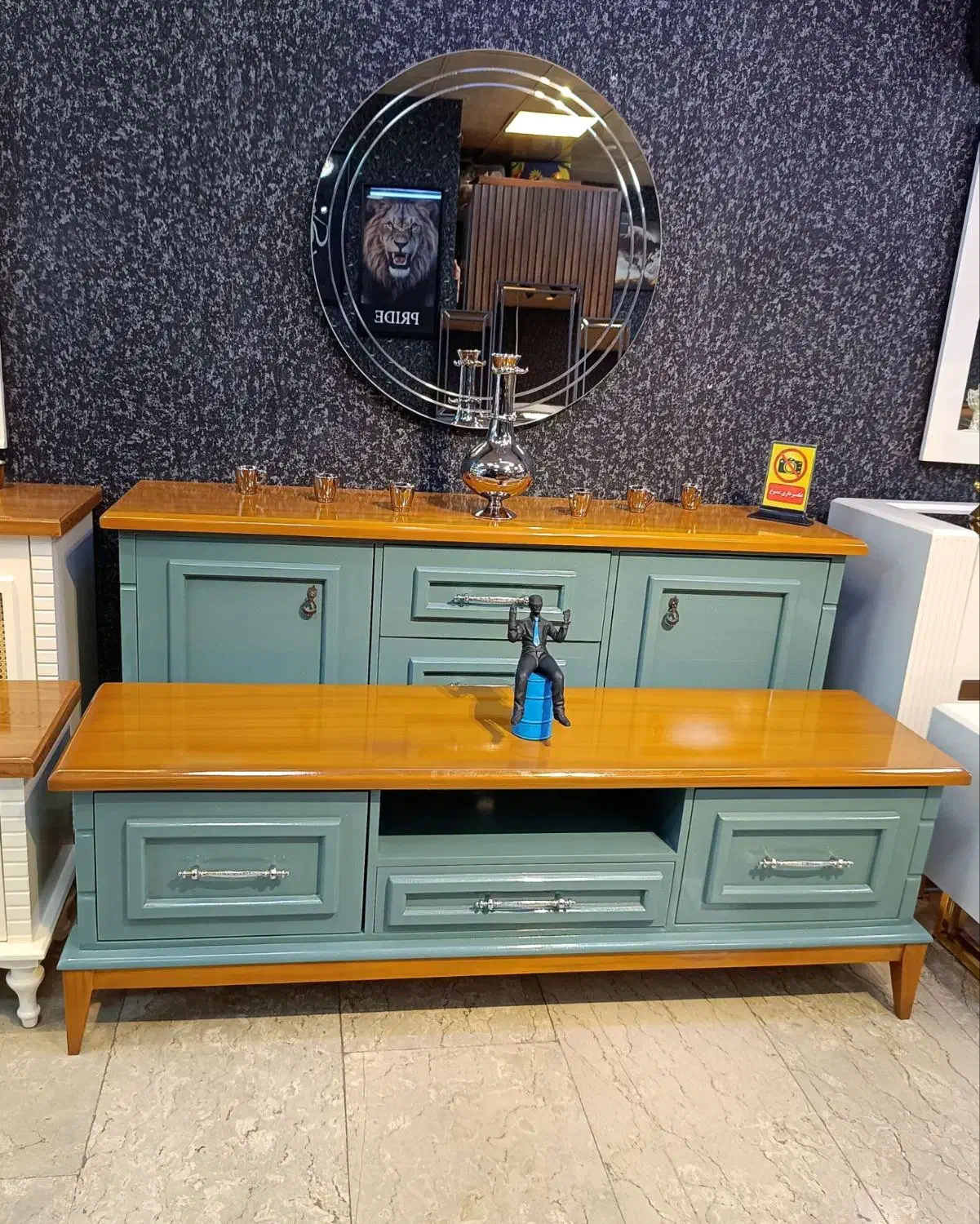 آینه و کنسول،میز TV،جاکفشی خرید از تولیدی|بوفه، ویترین، کنسول|رباطکریم, شهرک صنعتی صباشهر|دیوار