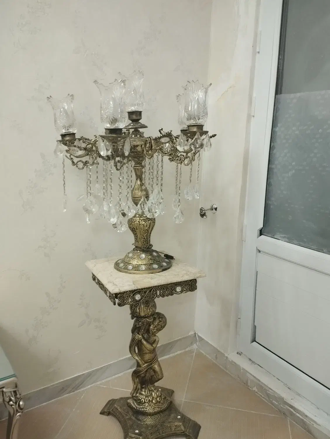 لوستر باپایه|لوستر و چراغ آویز|اراک, |دیوار