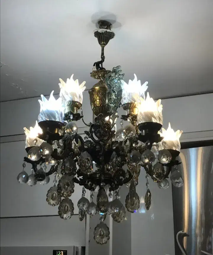 لوستر تمام برنج|لوستر و چراغ آویز|قرچک, مهدیه|دیوار