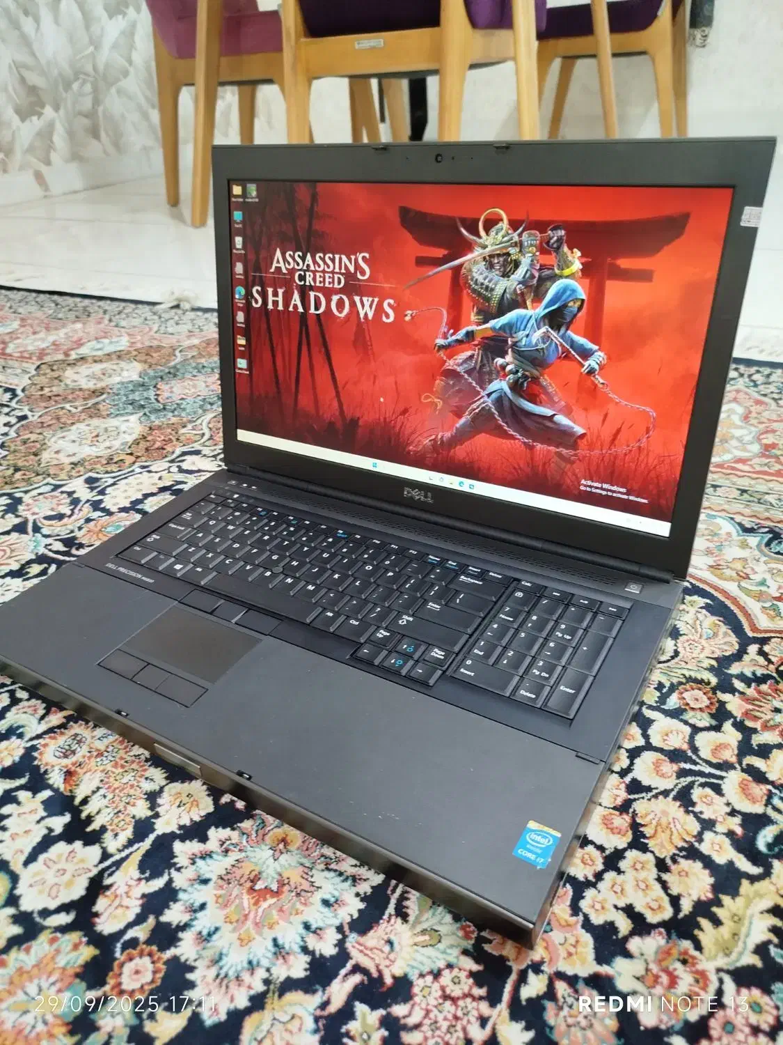 لپتاپ گیمینگ و رندرینگ  dell/گرافیک8مجزا/i7MX/رم16|رایانه همراه|شیراز, تحویلی|دیوار