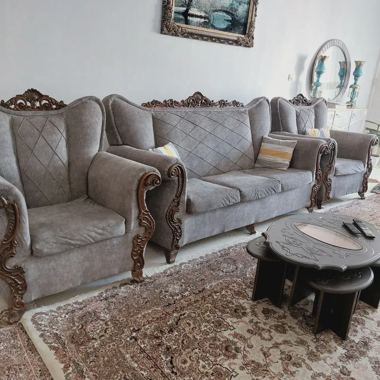 مبل هفت نفره|مبلمان خانگی و میز عسلی|تویسرکان, |دیوار