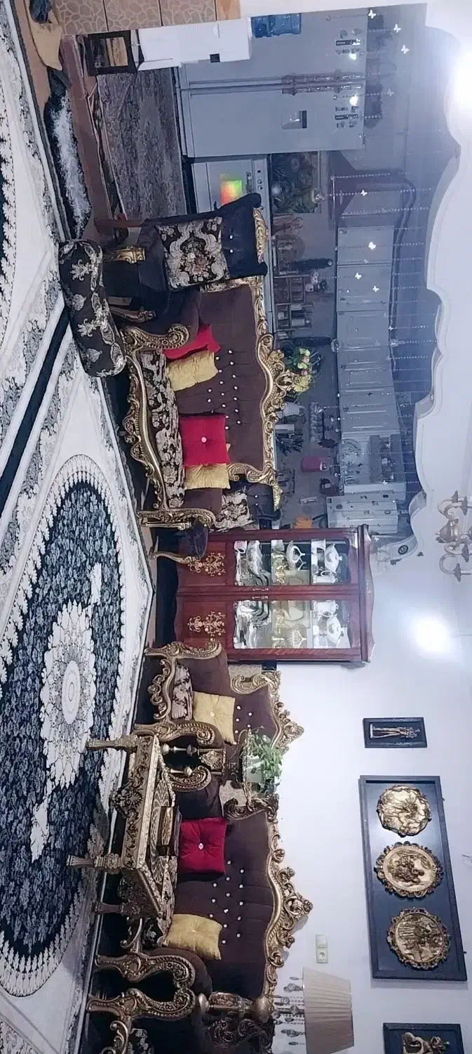 مبل سلطنتی ۹نفره|مبلمان خانگی و میز عسلی|اهواز, لشکرآباد|دیوار
