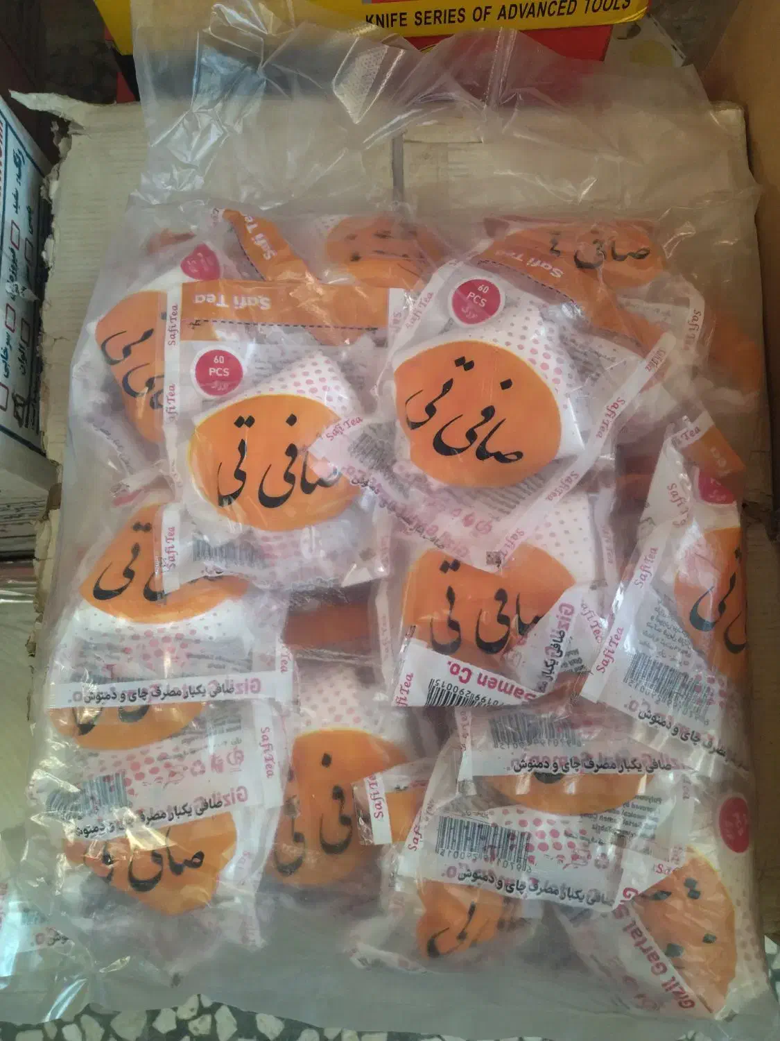 فیلتر چای یکبار مصرف 60عددی|ظروف نگهدارنده، پلاستیکی، یک‌بارمصرف|تبریز, |دیوار