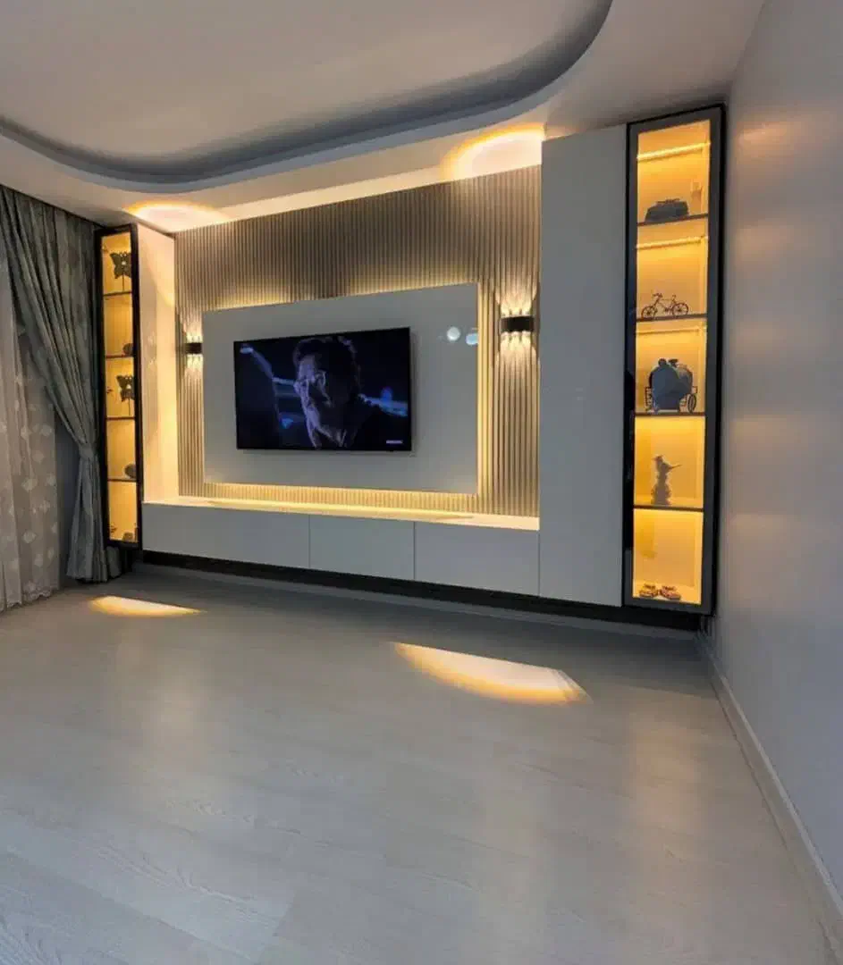 نصب انواع برچسب کابینت،ماربل شیت،اجرای تی وی روم|خدمات پیشه و مهارت|پردیس, فاز ۱|دیوار