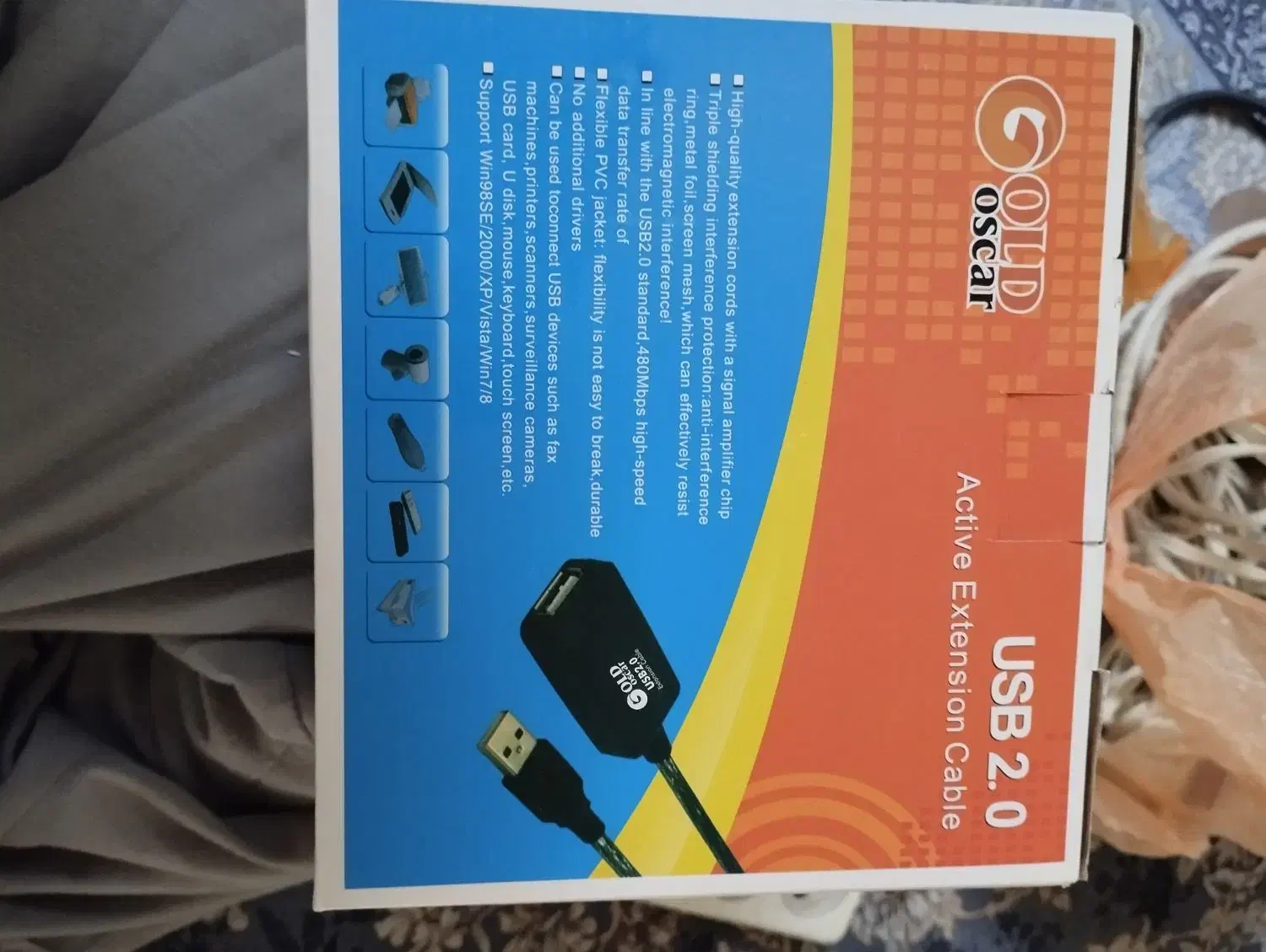 کابل افزایش usb مارک اسکار 20متری|قطعات و لوازم جانبی رایانه|شیراز, ارم|دیوار