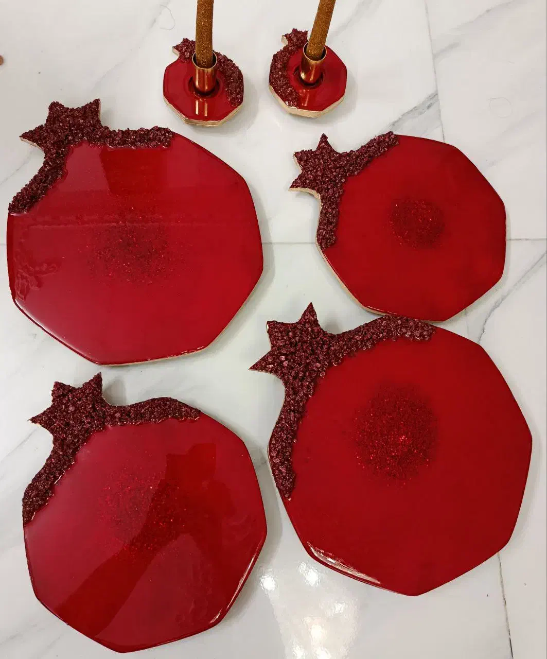 تخته سرو یلدایی رزین|ظروف سرو و پذیرایی|تهران, مشیریه|دیوار