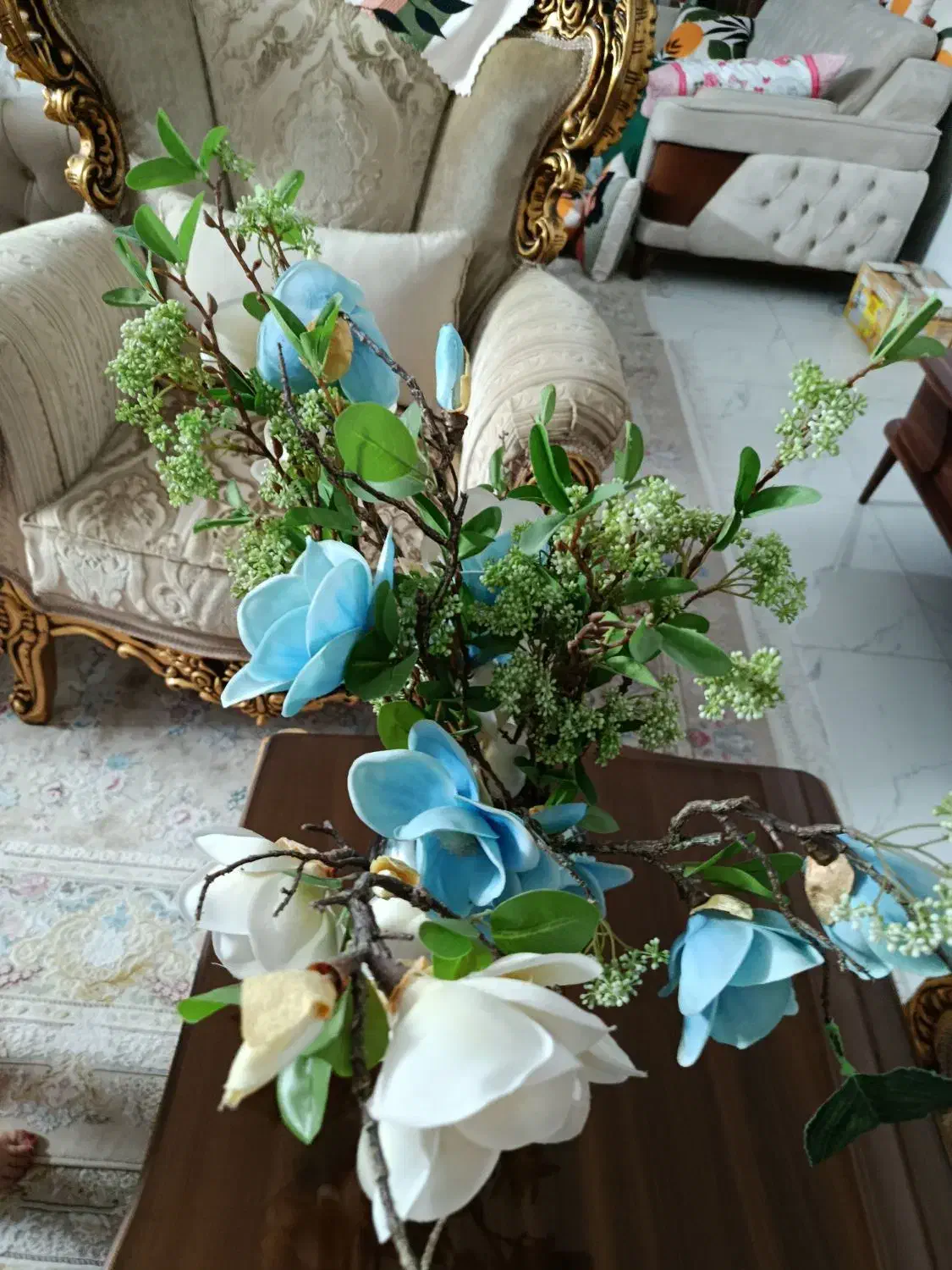 گلدان گل زیبا|گل مصنوعی|خرمدره, |دیوار