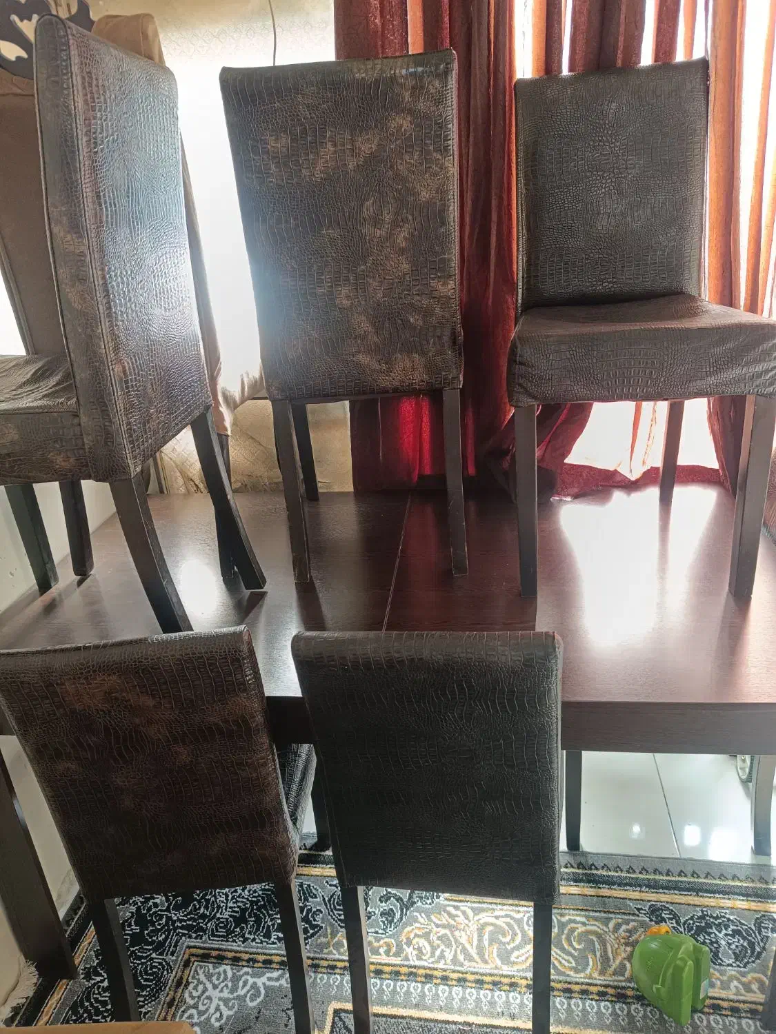 میز ناهار خوری 6نفره امکان باز شدن 8نفره (معاوضه|میز و صندلی غذاخوری|تهران, شهرک ولیعصر جنوبی|دیوار