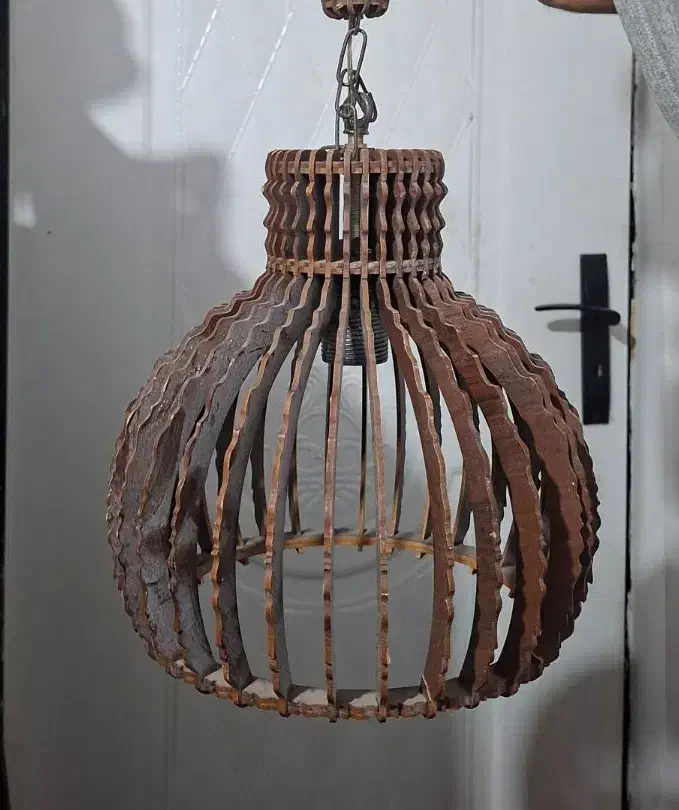 لوستر چوب لیزری|لوستر و چراغ آویز|لاهیجان, امیرشهید|دیوار