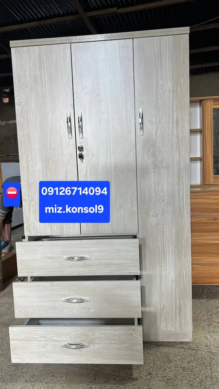 کمد سه درب کمد دو درب شرکتی|جاکفشی، کمد، دراور|تهران, شهرک ولیعصر جنوبی|دیوار