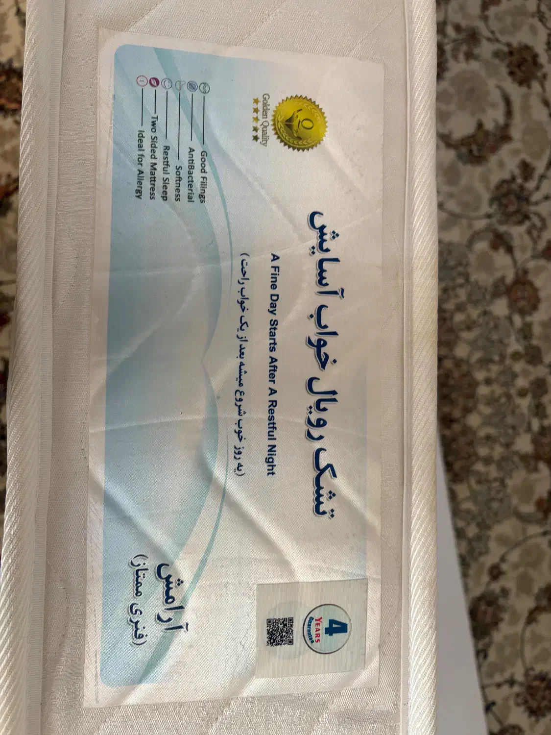 تخت یک نفره و تشک رویال یک نفره (سایز ۲۰۰در ۹۰)|تخت و سرویس خواب|جیرفت, |دیوار