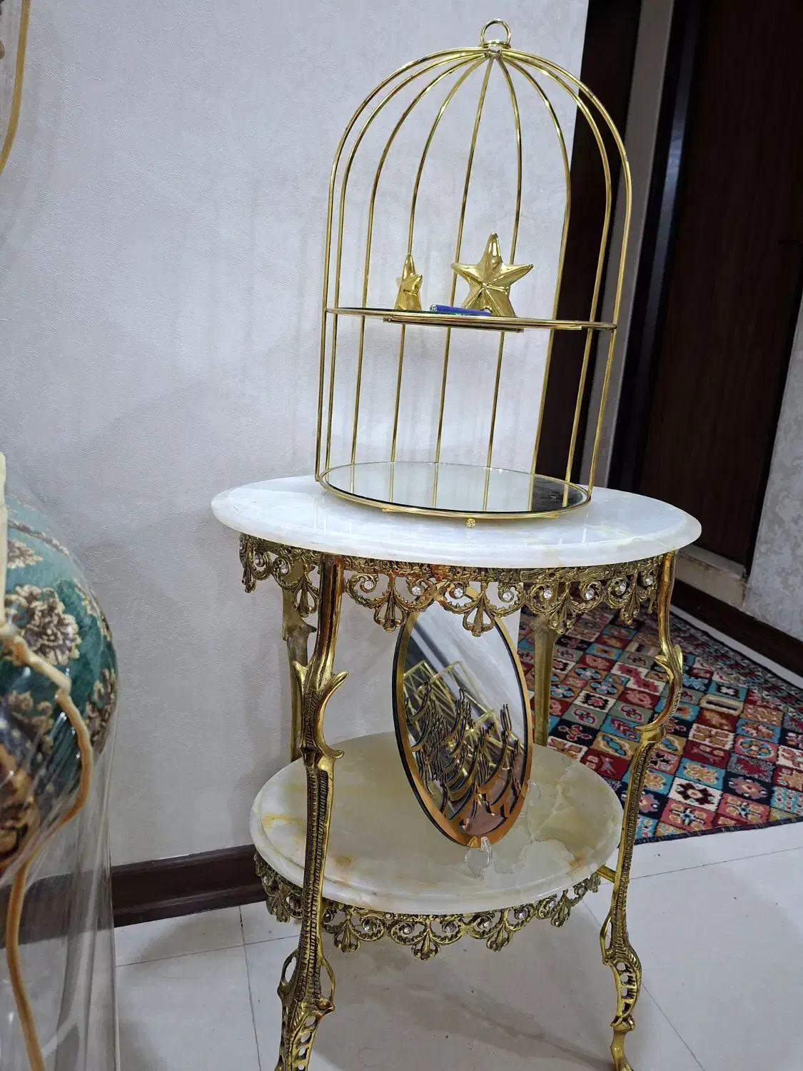 میز برنج اصل خودم سفارشی خریدم برای هفت سین|میز تلفن|قرچک, میرزائی شمالی|دیوار