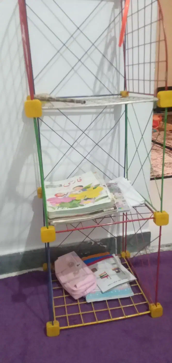 قفسه فلزی|کتابخانه، شلف، قفسههای دیواری|مسجد سلیمان, |دیوار