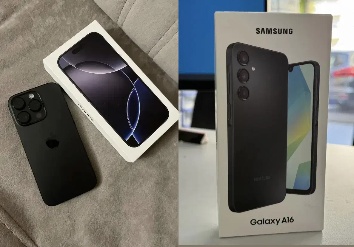 iphone 16 pro max و samsung a16 ram6|موبایل|تهران, گلستان (شهرک راه آهن)|دیوار