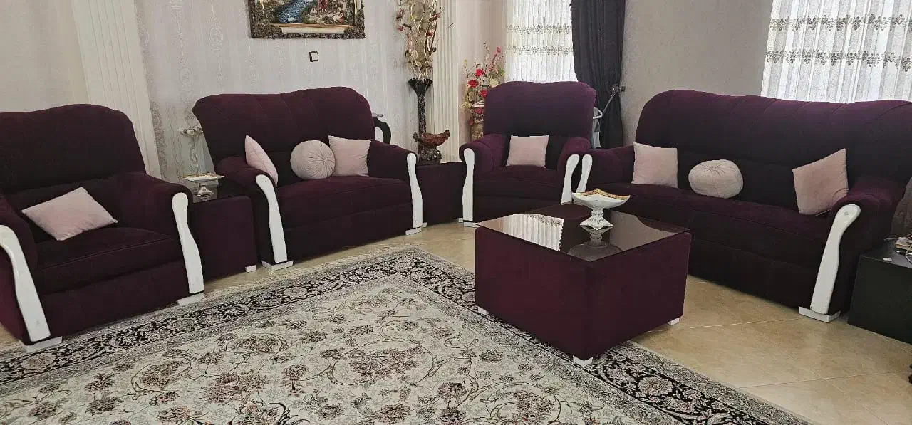 یک دست مبل 7نفره و یک دست میز نهار خوری 6نفره|مبلمان خانگی و میز عسلی|رستمآباد, |دیوار