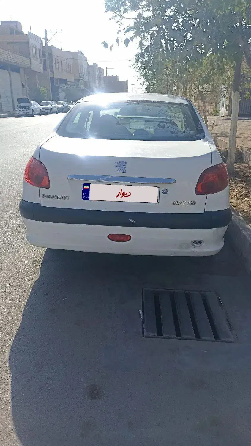 206 مدل 90 یه لکه رنگ|خودرو سواری و وانت|یزد, |دیوار