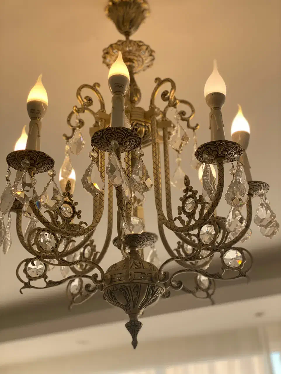 لوستر برنزی|لوستر و چراغ آویز|کرج, فاز ۳ گوهردشت|دیوار