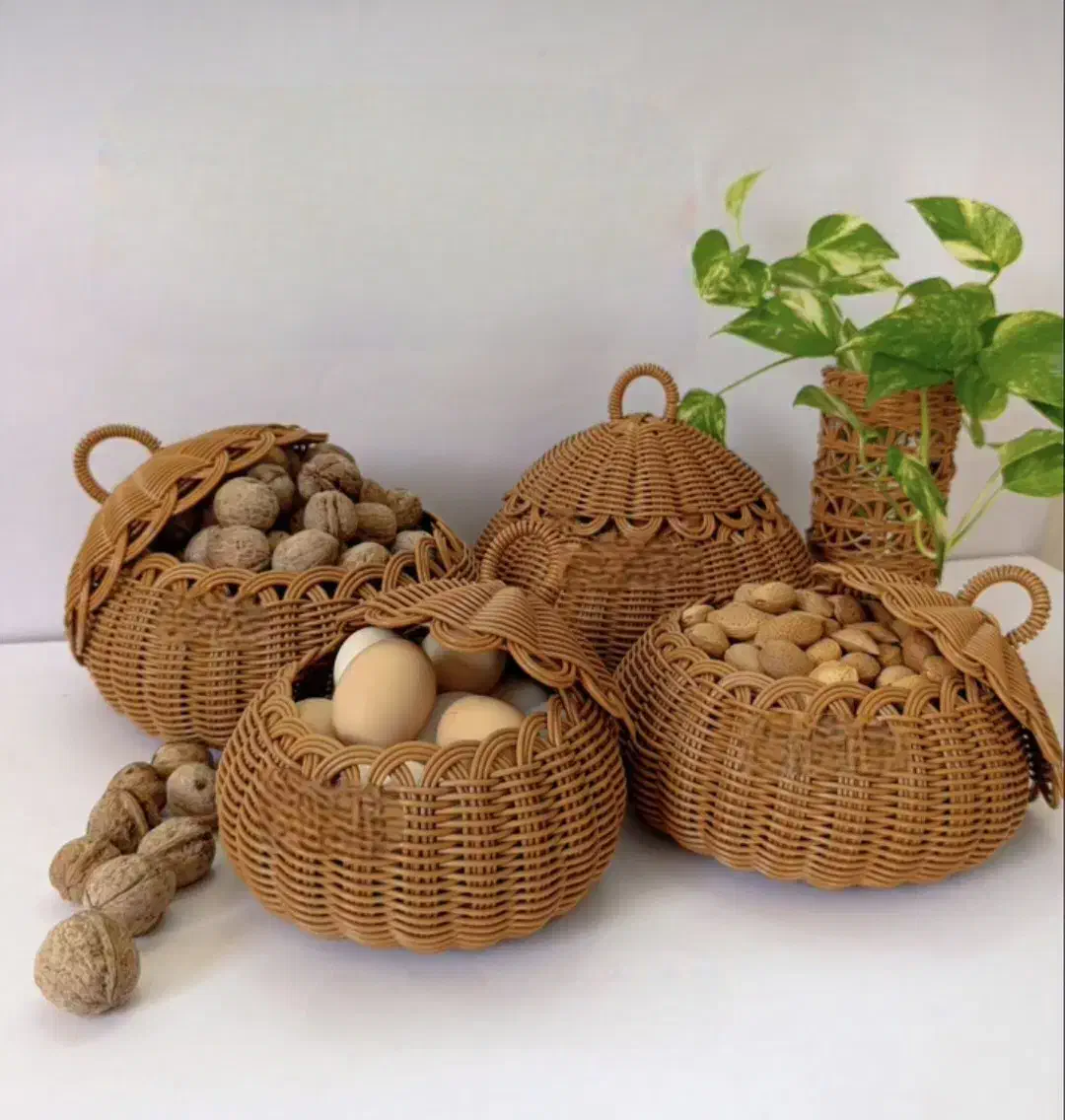 سبد زیبای حصیری|صنایع دستی و سایر لوازم تزئینی|بهبهان, |دیوار