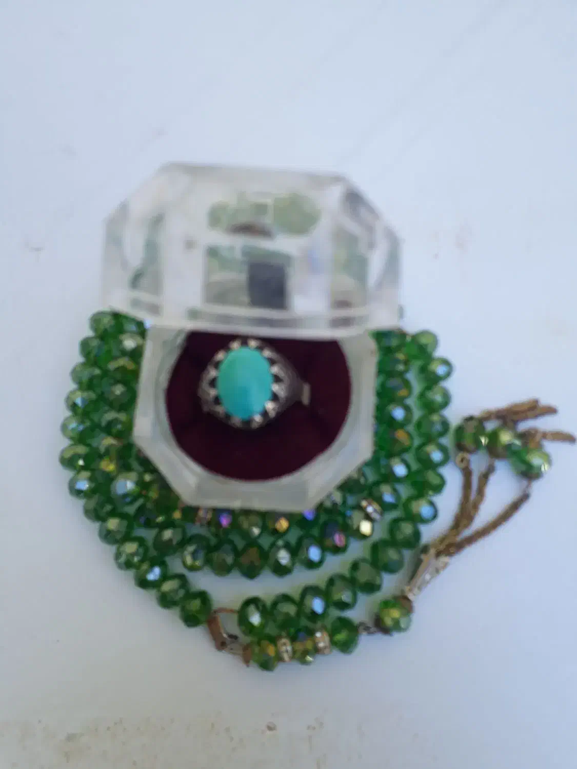 انگشتر فیروزه نفره ۸ گرم یک میلیون و ششصد|جواهرات|قم, خاکفرج|دیوار