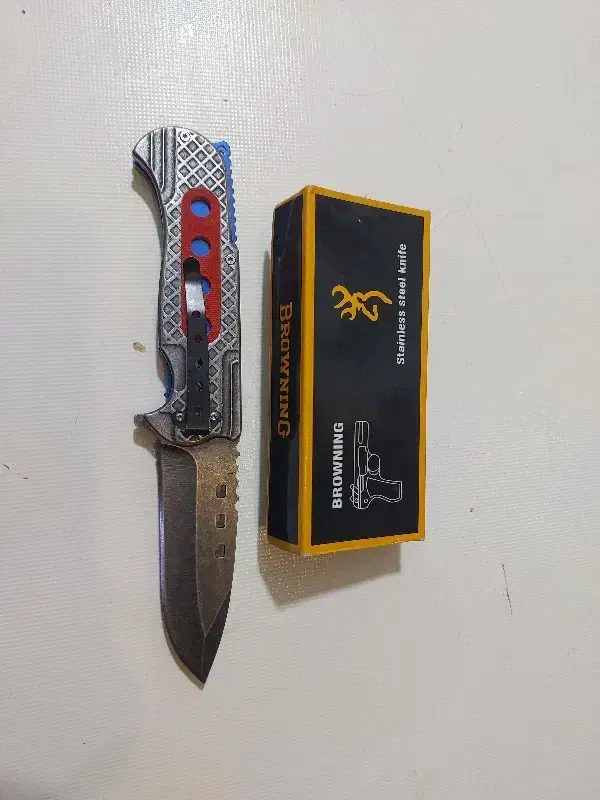 چاقو برونینگ سنگ شور اصل|کوهنوردی و کمپینگ|تهران, شمشیری|دیوار