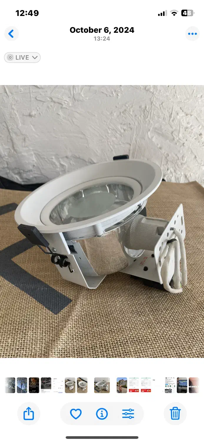 چراغ لامپی سقفی|لوستر و چراغ آویز|تهران, اقدسیه|دیوار