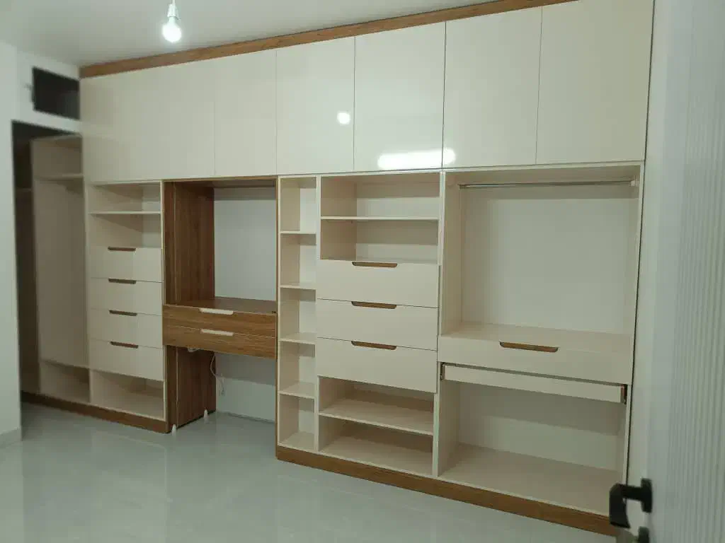 «ساخت و نصب انواع کابینت، کمد، دکور و وسایل MDF|کتابخانه، شلف، قفسههای دیواری|کازرون, |دیوار