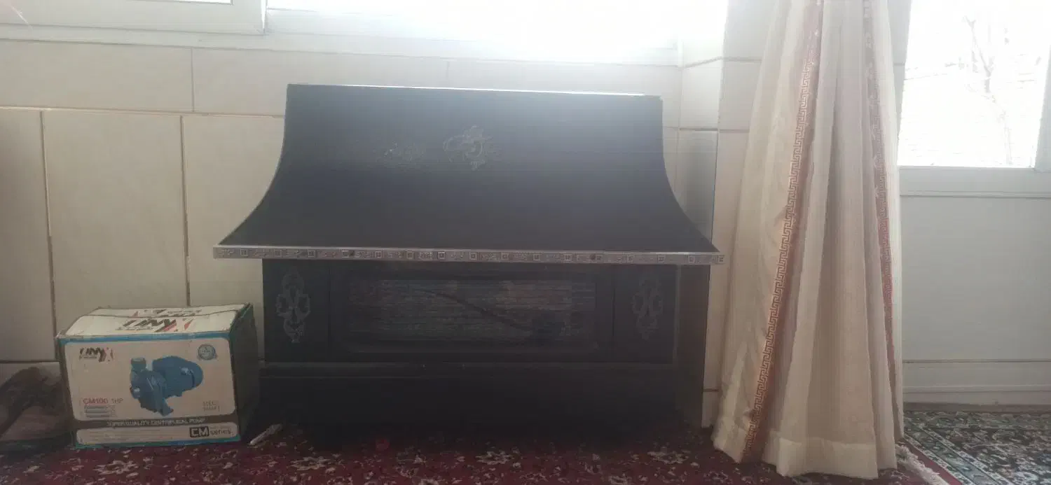 بخاری شومینه ای|بخاری، هیتر، شومینه|مبارکه, |دیوار