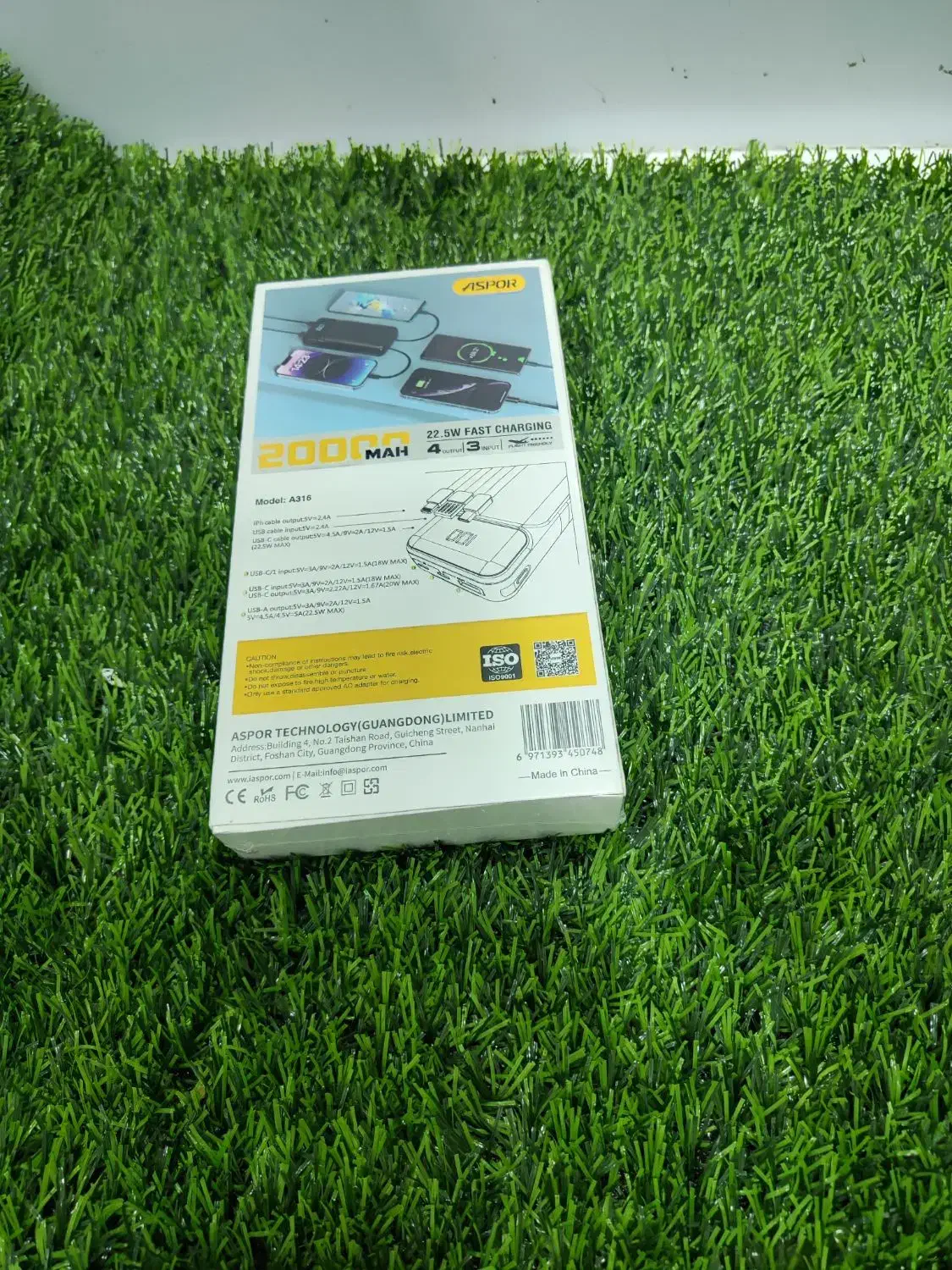 پاور بانک 20000 اصلی آسپور با یک ماه گارانتی|لوازم جانبی موبایل و تبلت|سقز, |دیوار