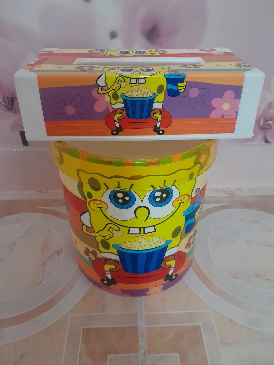 سطل و جا دستمال کاغذی|اسباب و اثاث بچه|باقرشهر, |دیوار