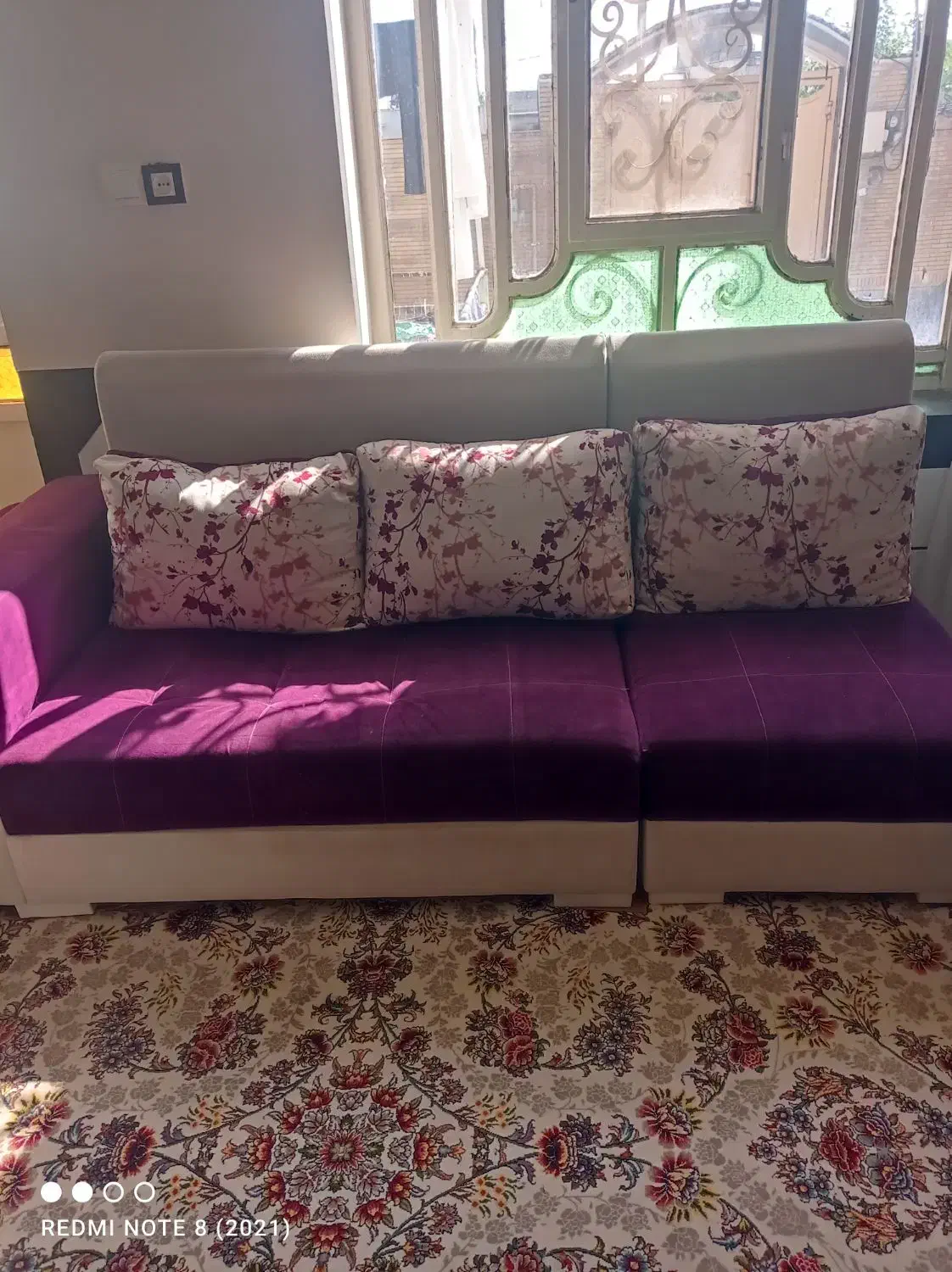 مبل بنفش|مبلمان خانگی و میز عسلی|نورآباد ممسنی, |دیوار