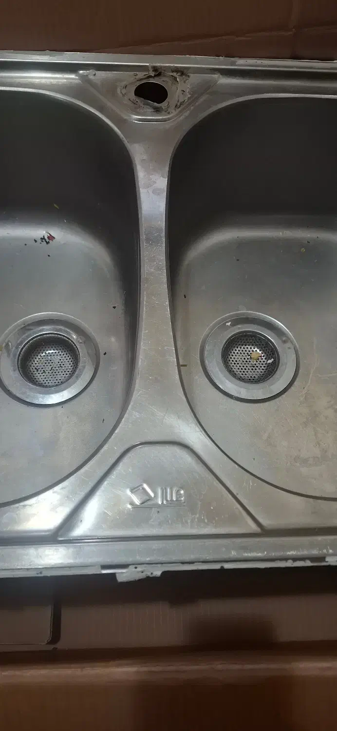 سینک ظرفشویی توکار دولگنه ایلیا استیل|مصالح و تجهیزات ساختمان|رشت, کاکتوس|دیوار