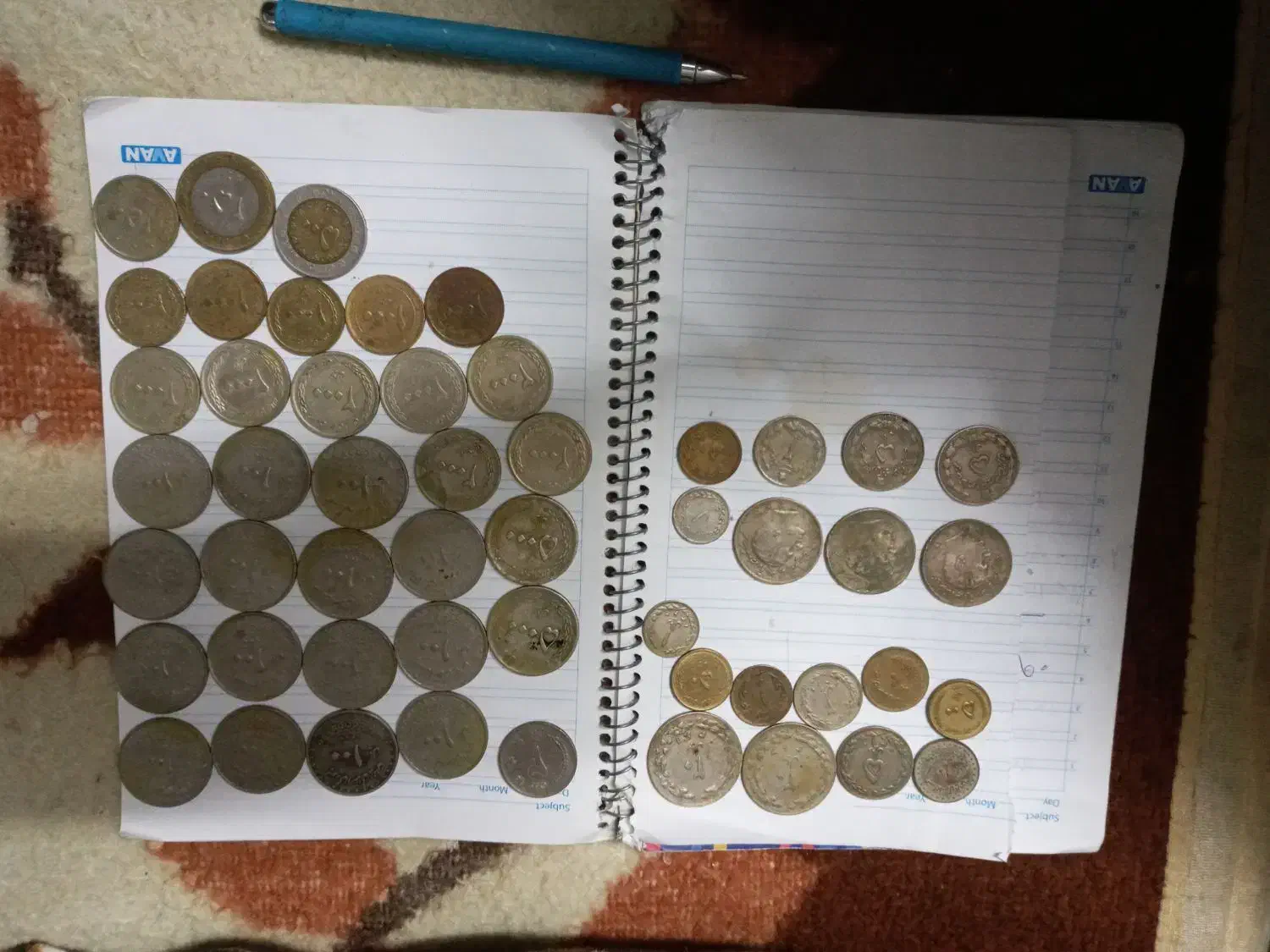 سکه های قدیمی شاهی و جگهوری|کلکسیون سکه، تمبر، اسکناس|گلبهار, نوبهار|دیوار