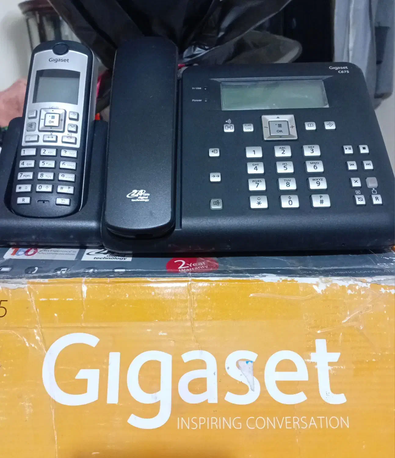 تلفن بی سیم GIgaset مدل C675 نو اکبند|تلفن رومیزی|فردیس, نیروگاه برق|دیوار