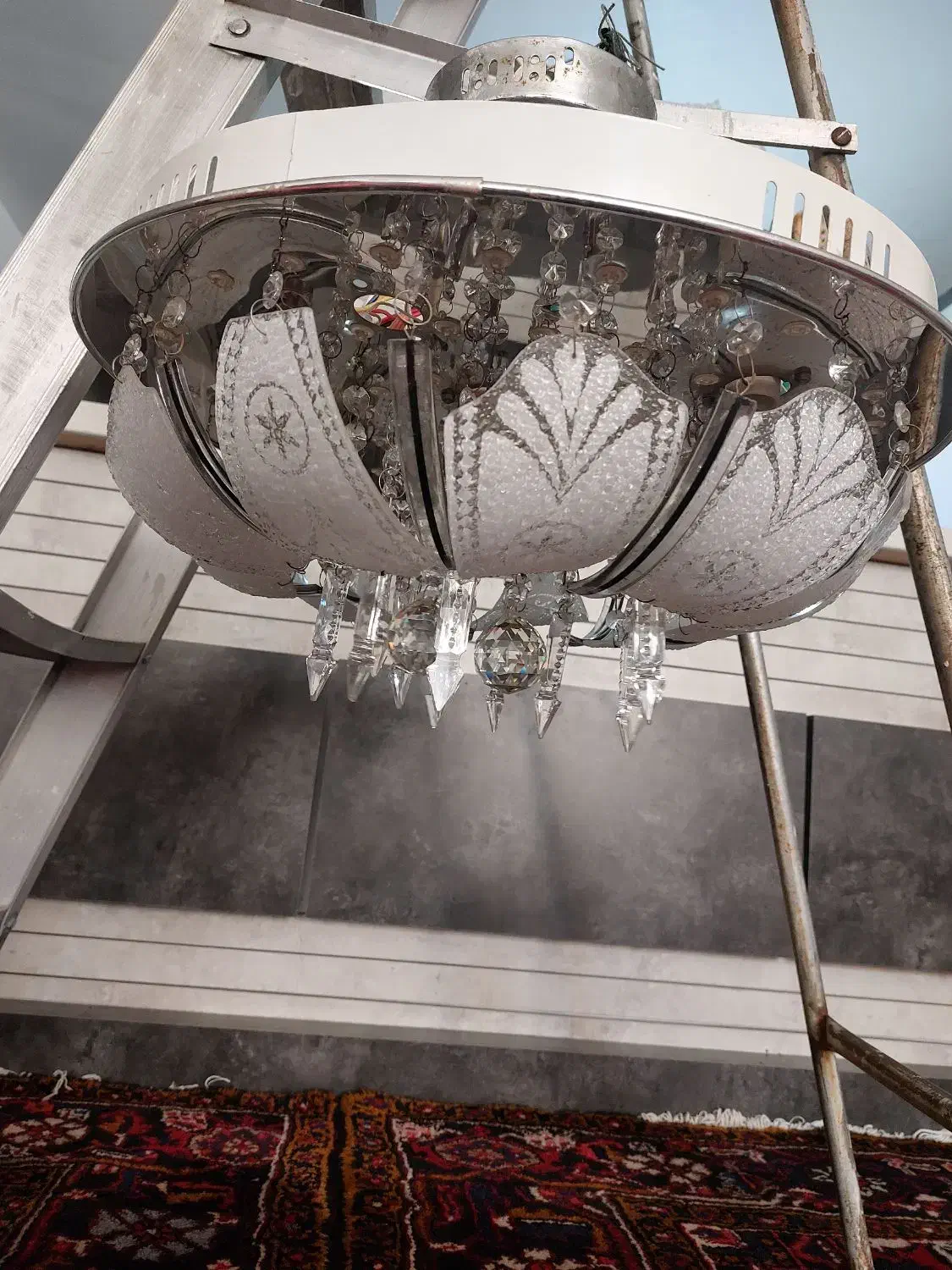 لوستر سقفی|لوستر و چراغ آویز|تبریز, |دیوار