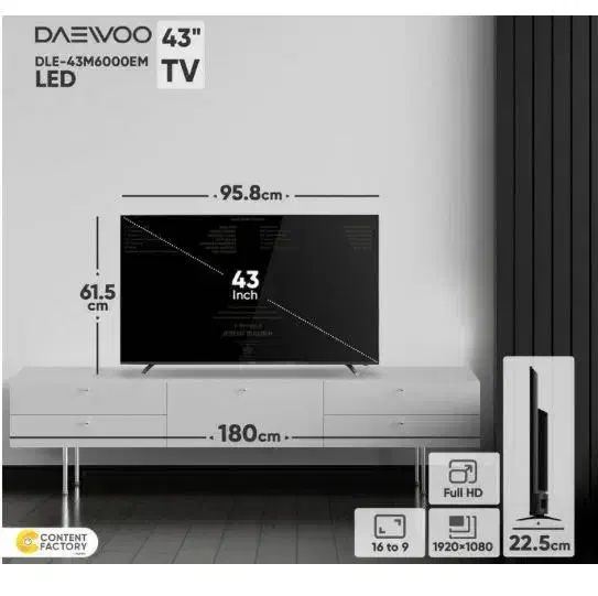 تلویزیون ۴۳ اینچ دوو مدل M6000|تلویزیون و پروژکتور|تهران, آذربایجان|دیوار