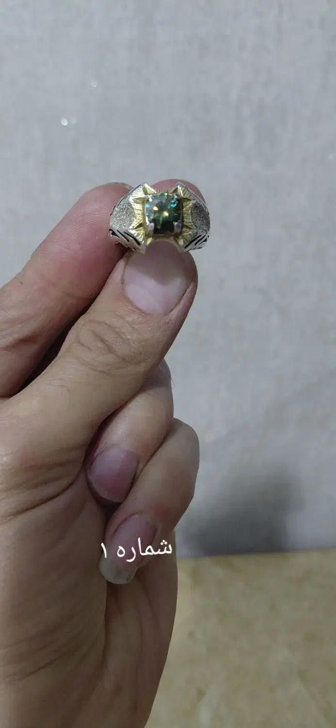 انگشتر عقیق وشجر.زبرجد.فیروزه.موزنایت.|جواهرات|اسلامشهر, شهرک قائمیه|دیوار
