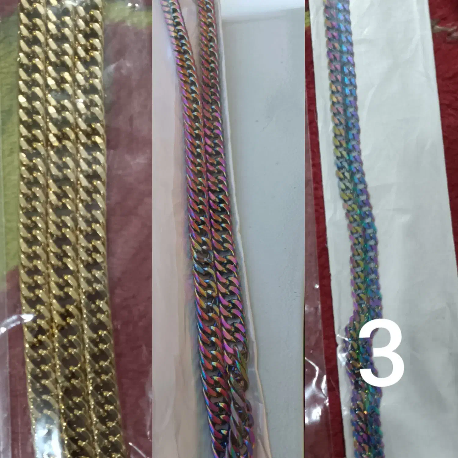 گردنبند و دستبند استیل رنگ ثابت|بدلیجات|اردبیل, |دیوار