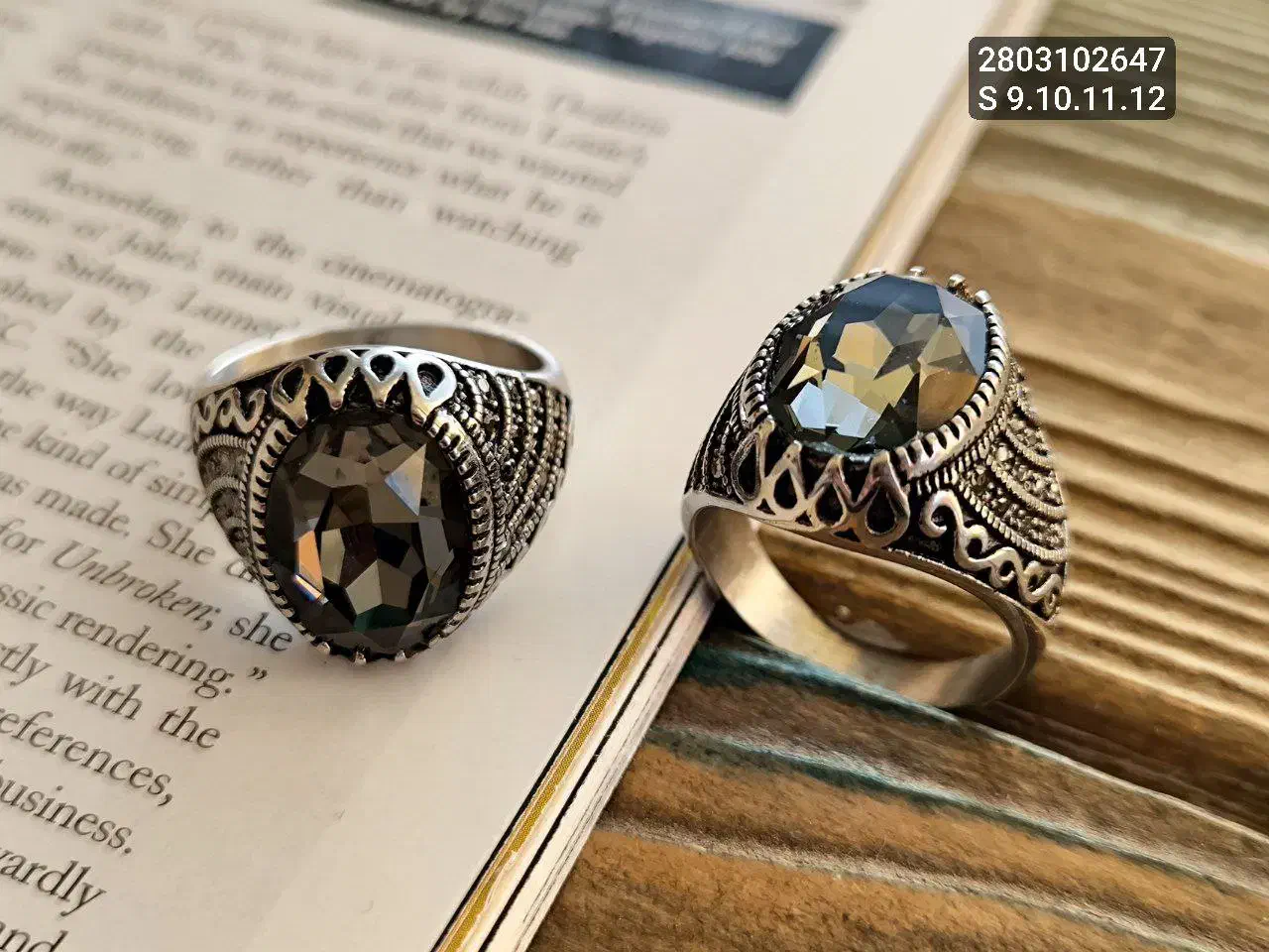 انگشتر استیل مردانه سنگ شیشه|بدلیجات|تهران, جیحون|دیوار