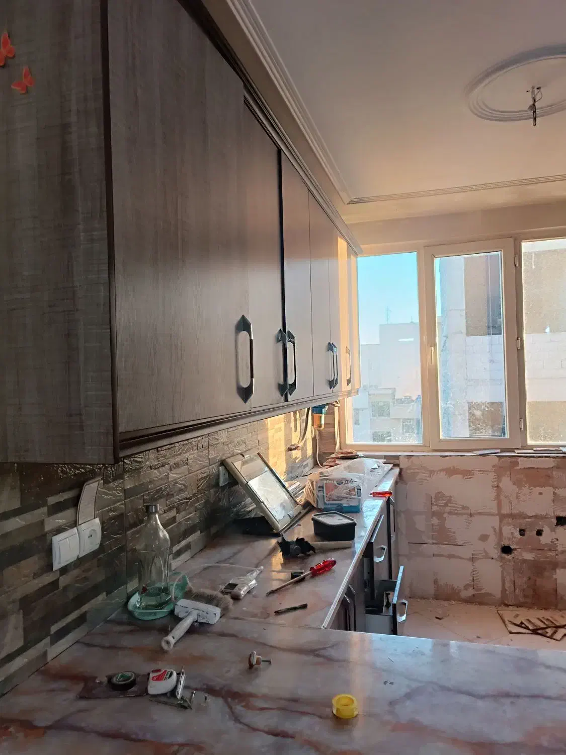 کابینت ام دی اف|آب‌چکان و نظم‌دهنده ظروف|ری, حمزه‌آباد|دیوار