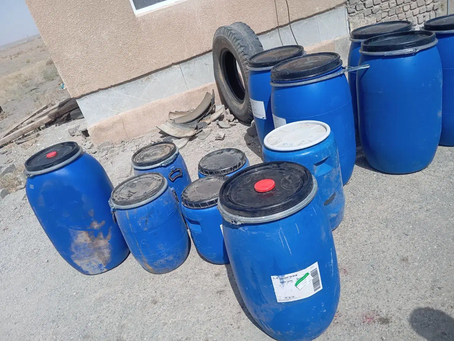 بشکه های پلاستیکی|مصالح و تجهیزات ساختمان|جعفرآباد, |دیوار