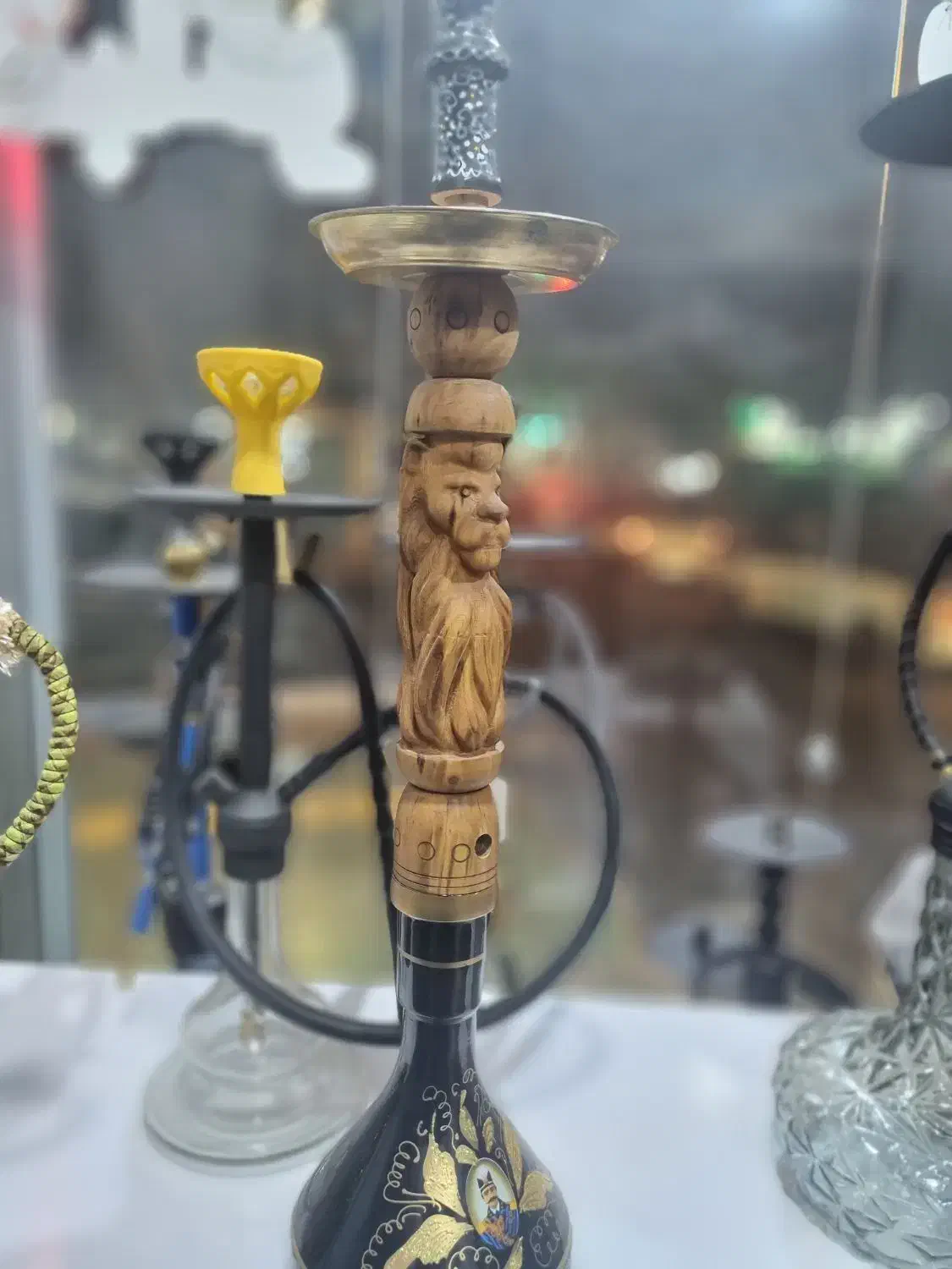 قلیان چوبی رخ شیر|کلکسیون و سرگرمی|الوند, |دیوار